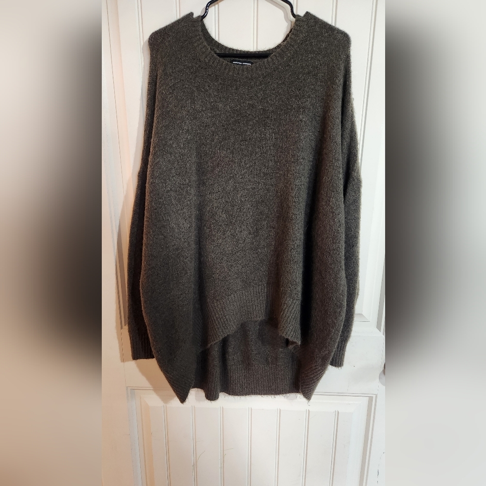 Oversized Dark Green Women's Sweater